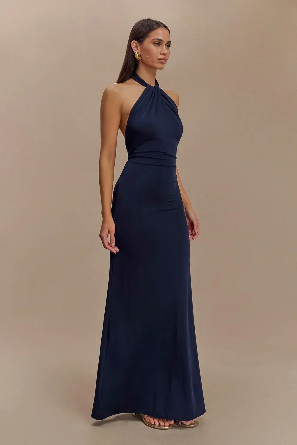 Seta Halter Maxi Dress