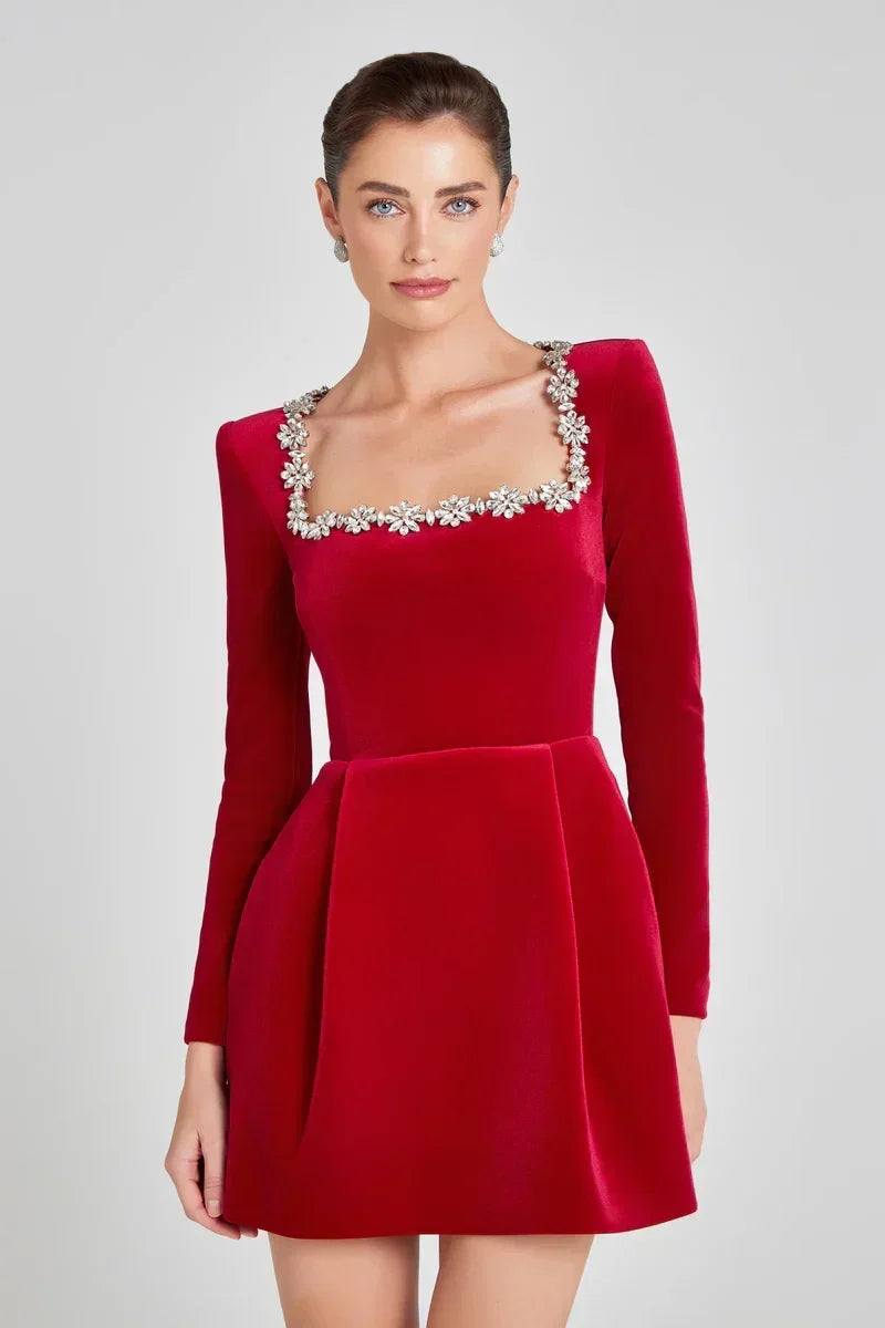 The Elodie Velvet Dress