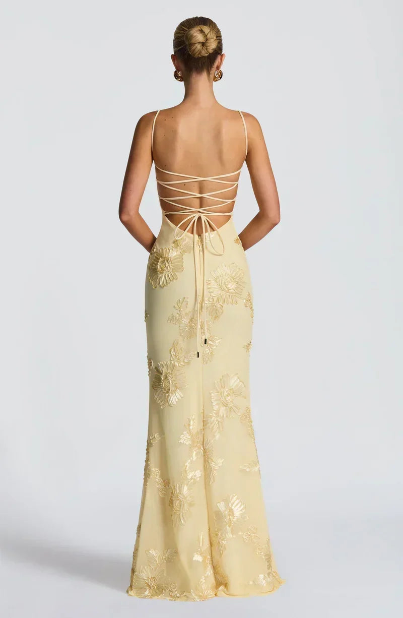 Velour maxi dress