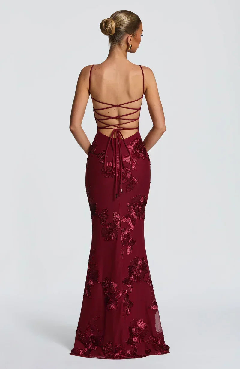 Velour maxi dress
