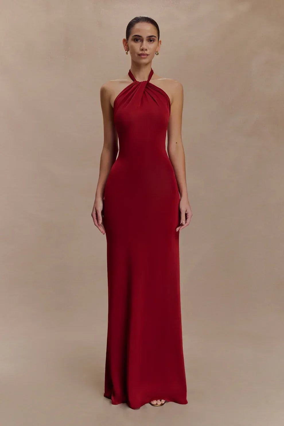 Seta Halter Maxi Dress