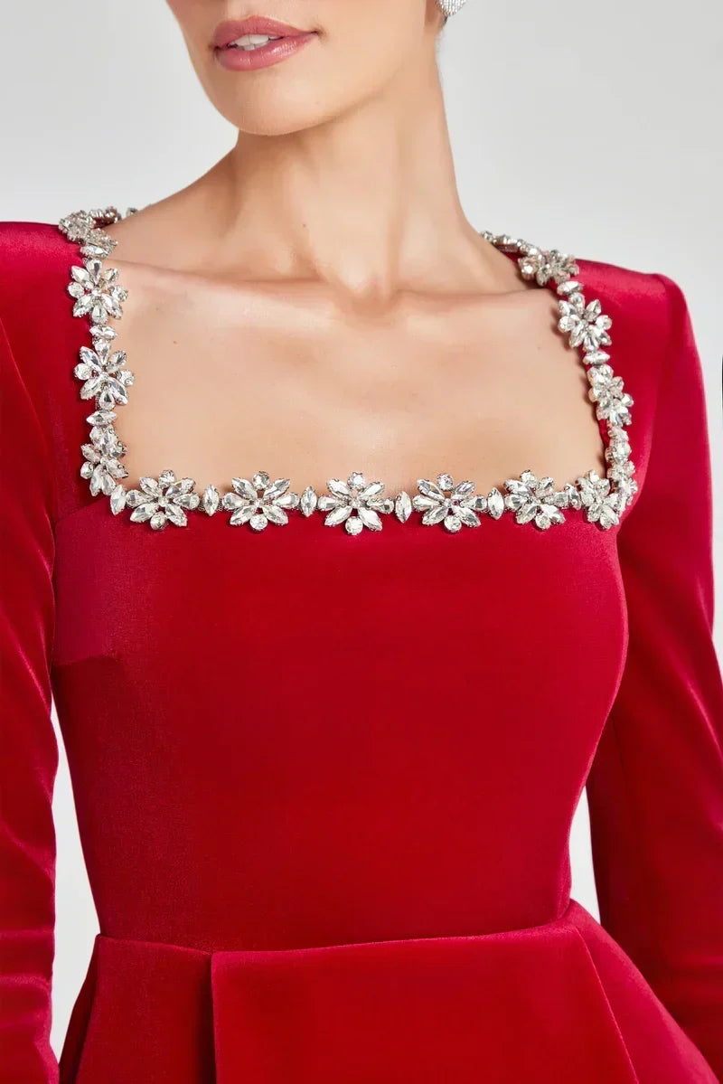 The Elodie Velvet Dress