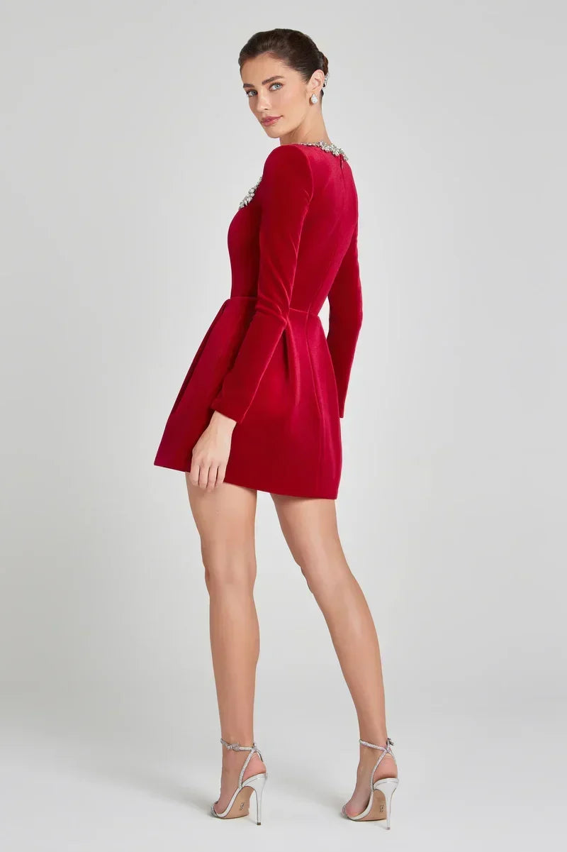 The Elodie Velvet Dress