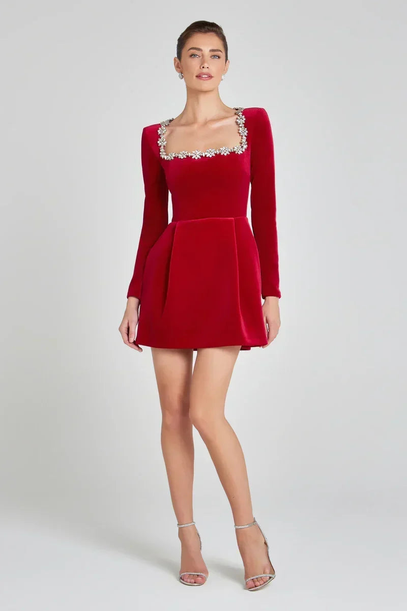 The Elodie Velvet Dress
