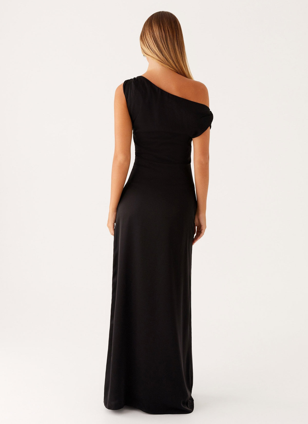 Léa Long Satin Dress Heart of Crystal