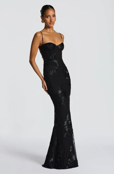 Velour maxi dress