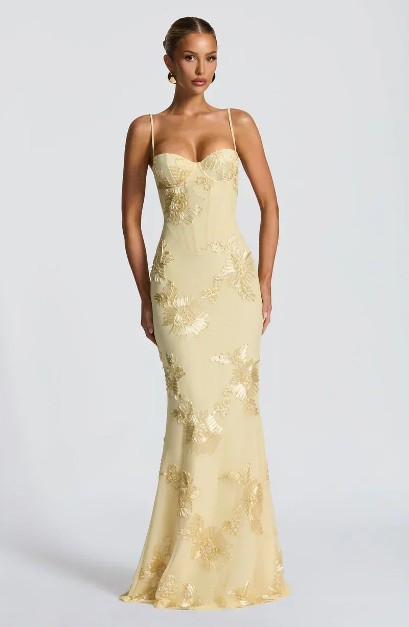 Velour maxi dress