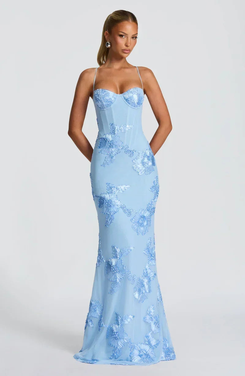 Velour maxi dress